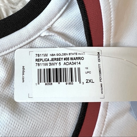 Nwt Golden State Warriors Replica Jersey #35 Kevin Durant Chinese Women’s XXL - Picture 4 of 9